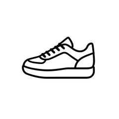 Outline Athletic Shoe Icon for App UI