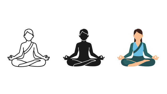 Meditation Figure Yoga Pose Commercial