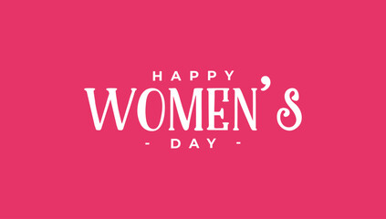 Happy Women’s Day typography with modern festive lettering style, ideal for greeting cards, social media posts, and celebration graphics © Swastika