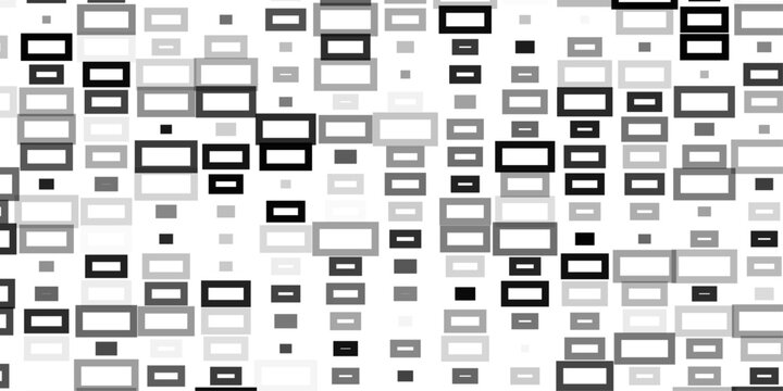 Abstract Geometric Rectangle Grid Pattern Vector Background, Minimal Line Art Boxes Layout, Modern Technology Interface Grid, Monochrome Outline Rectangular Shapes Seamless Design for UI, Web.