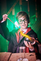 Naklejka premium Spell Casting Wizard