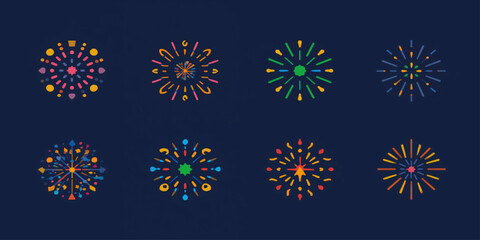 Set of abstract blue floral elements and winter snowflake ornaments in a seamless vector pattern design for Christmas holiday wallpaper decoration © Razu Ahmed Emran 2