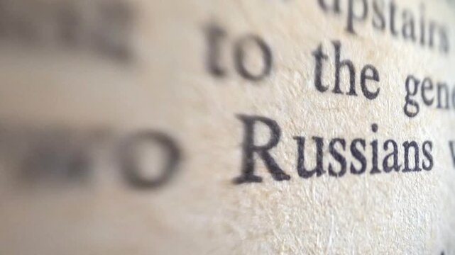 Close up of classified document dolly shot