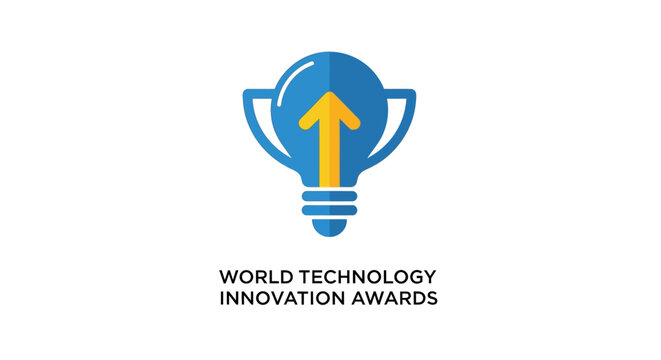 World Technology Innovation Awards logo with lightbulb and upward arrow.