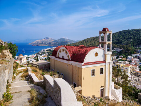 Church of Agia Paraskevi, Agia Marina, Leros Island, Dodecanese, Greece