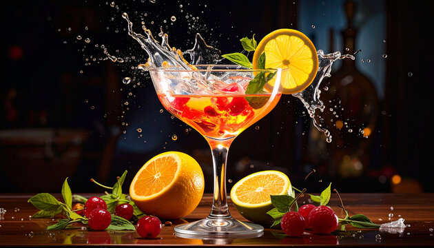 Cocktail splash