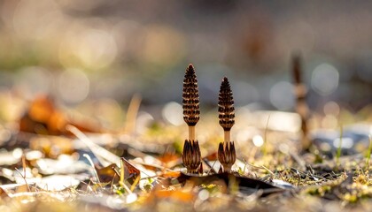 つくしが生えてきた写真