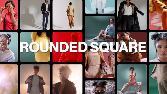 Sliding Rounded Square Media