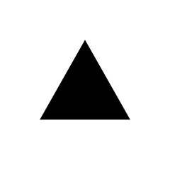 Modern black triangle symbol for design and technology