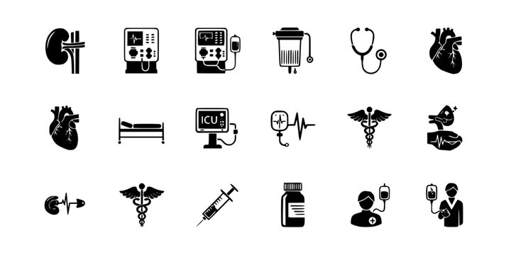 Dialysis Machine CRRT Kidney Care Icon