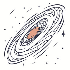 Of a nebula vortex with swirling lines and stars space © md solaimas