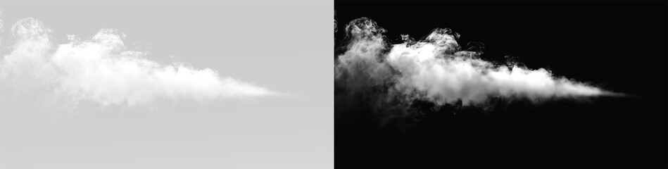 Fototapeta premium Smoke, fog, gaz,swirl or steam from coffee with soft cloud motion, design element overlay fog effect 