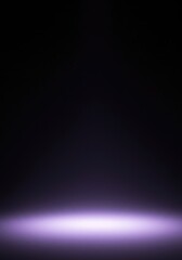 Obraz premium Faint ethereal illumination fading into a vast, dark, abstract space. Minimalist aesthetic background showing the decay of light ,diffused ,pattern ,residual