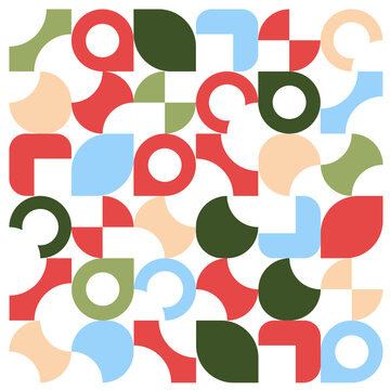 Simple modern geometric patterns with beautiful colors, geometric designs for packaging, backgrounds, paper, etc.