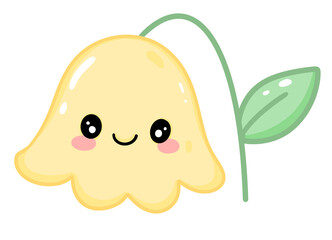 Fototapeta premium Cute Flowers pastel illustration cartoon clipart