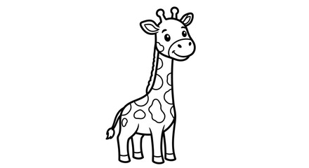 Fototapeta premium giraffe vector illustration