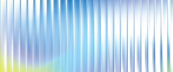 Obraz premium Abstract glass ripple background, Grainy background glowing blurred color flow banner poster cover design, noise texture. Refracted Glass Gradient Effect. Ribbed glass morphism texture