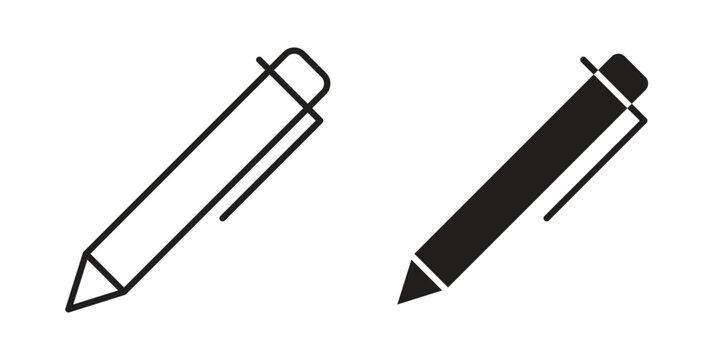 Pen icon Symbol for App and Web UI Design Vectors
