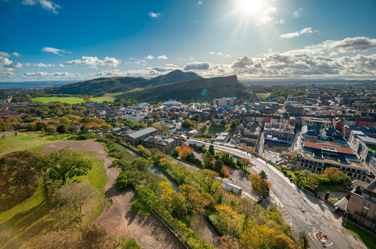Calton Hill. edinburgh is the compact and hilly capital of Scotland. It has a medieval Old Town and an elegant Georgian New Town.