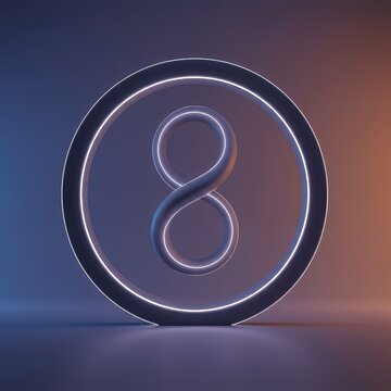 A sterile, enclosed conceptual space where identical opinions endlessly loop back to the source, symbolizing confirmation bias and isolation ,wave ,media ,wall