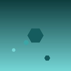 Teal Corporate abstract hexagon corporate background with copy space © tiago