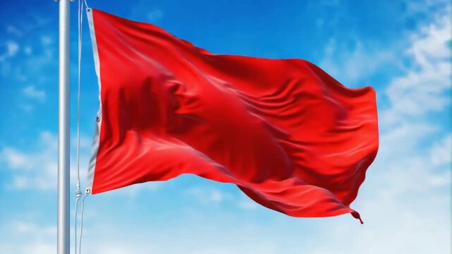 Video of a red flag.