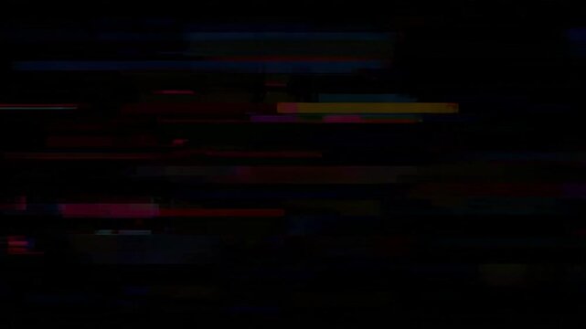 Vibrant Distorted Digital Art Animation Loop.