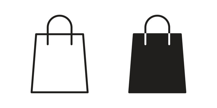 Shopping Bags icon Symbol for App and Web UI Design Vectors
