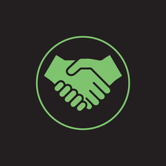 Obraz premium handshake vector illustration
