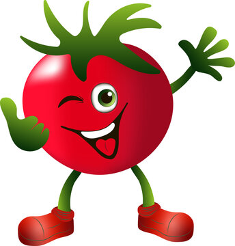 funny cartoon tomato