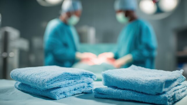 Surgical Sponges Gauze Counted Board Operating Room Safety Medical Supply Healthcare Photography