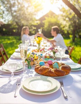 Osterbrunch im Garten