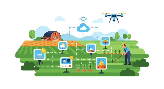 Precision Agriculture: Farmer Using IoT, Cloud Computing, and Drone Technology for Smart Farm Monitoring and Optimization