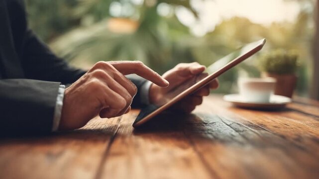 Person using software to cleanse tablets ensuring data privacy before sending devices for ewaste processing.