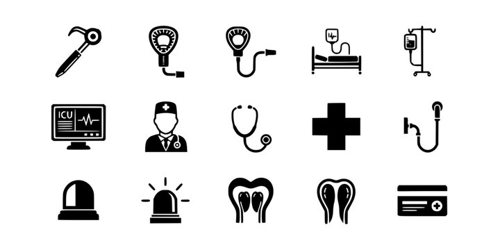 Laryngoscope Intubation Medical Tool Icon