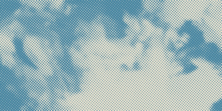 retro sky pattern on old paper background. raster vintage clouds