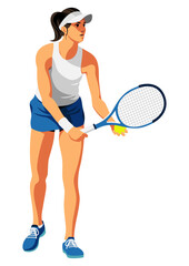 女子テニス選手