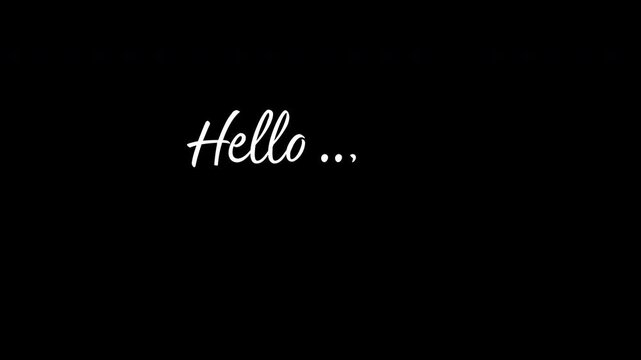 Minimal &ldquo;Hello Spring&rdquo; text animation on a solid black background with clean modern typography. Perfect for spring season intros, openers, titles, greetings, and social media content