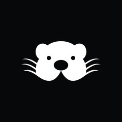 Animal otter logo design vector template © ZRpro
