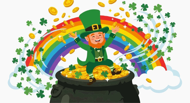 St Patrick&rsquo;s Day Flat Vector Illustration