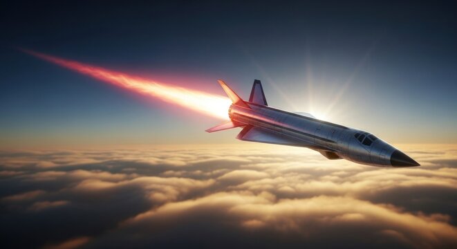 missile balistic in the sky