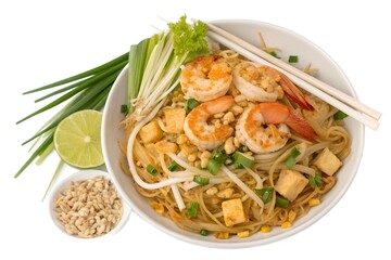 Pad thai noodles shrimp