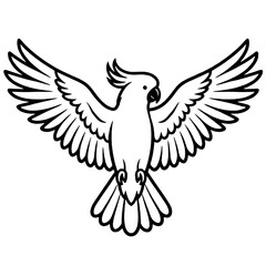 Beautiful macaw bird silhouette © Breck