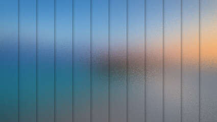 Blurry gradient background with vertical lines in shades of blue and orange hues