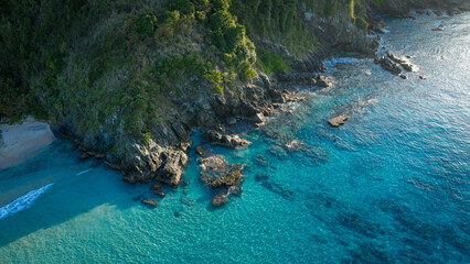 Coral reef and sea in St Croix © Benus