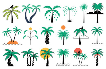 palm trees collection