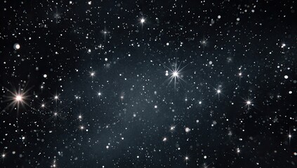 Obraz premium A deep space view showcasing countless sparkling stars of varying brightness across a dark sky