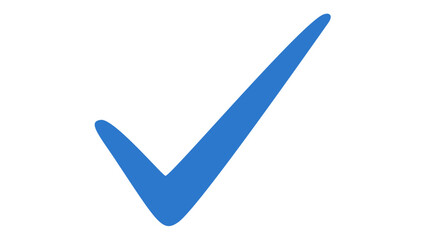 Tick mark blue ok sign right checkmark © Logo