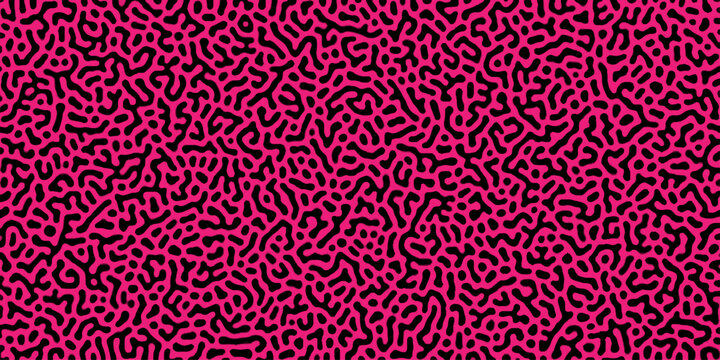 Abstract truing organic wallpaper Turing reaction diffusion monochrome seamless pattern .Monochrome Turing reaction background .Natural seamless line pattern. Linear design with biological shapes