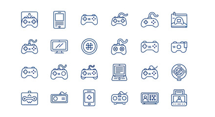 Gamepad and electronic device icon collection © Sidu